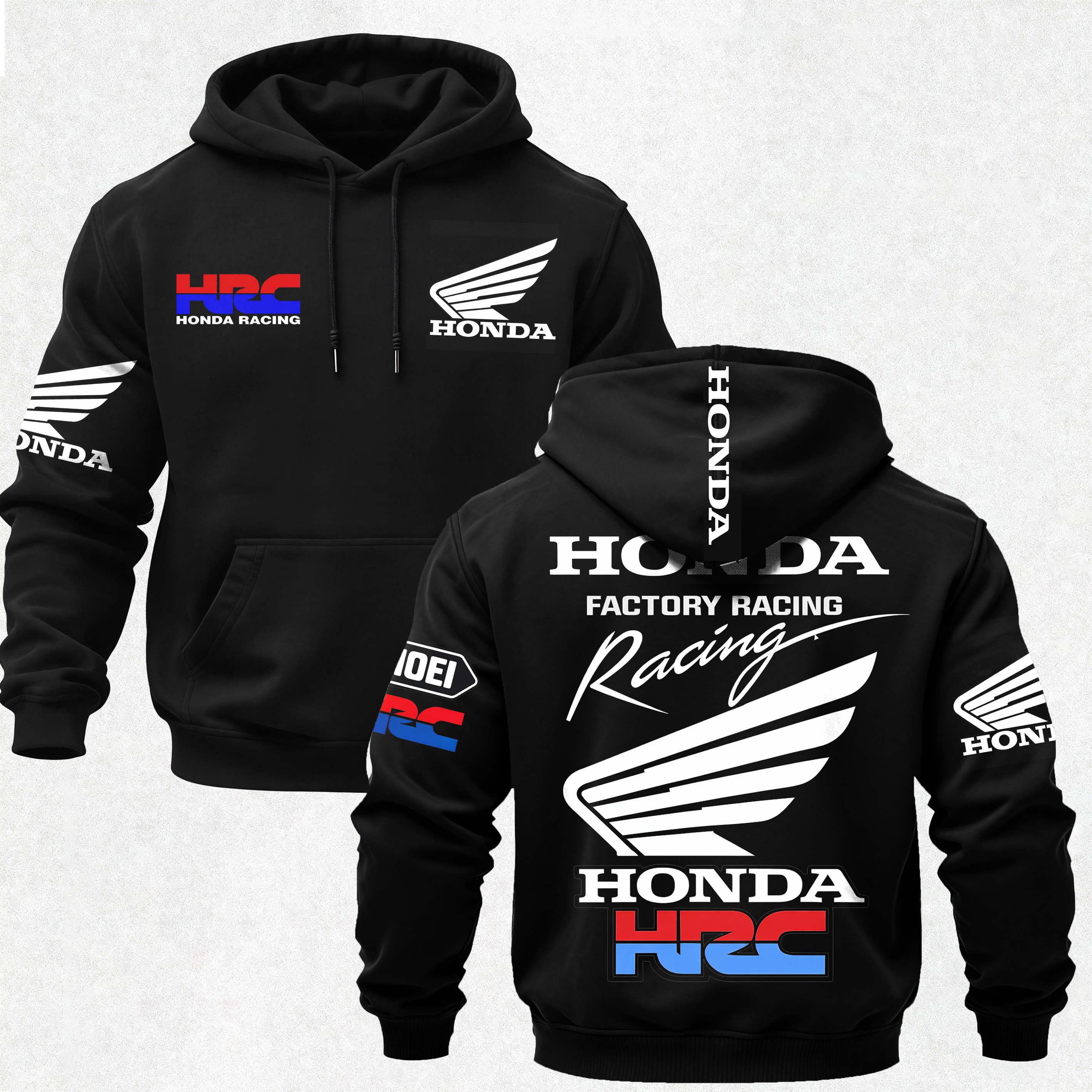 Honda Factory Racing Printed Fleece-lined Unisex Hoodie Image - 1