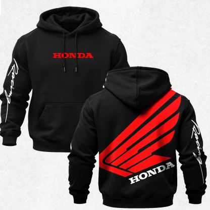Honda Racing Printed Fleece-lined Unisex Hoodie Image - 1