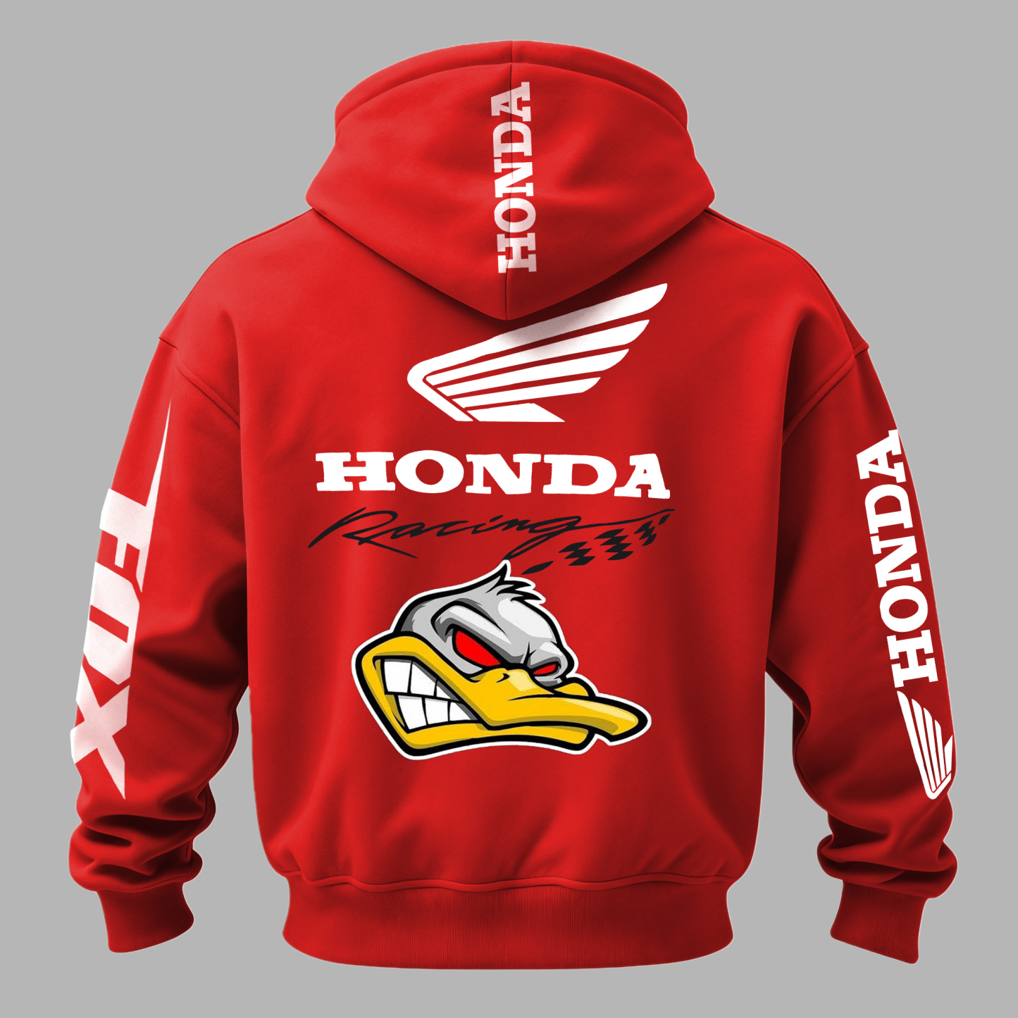 Honda Racing Printed Fleece-lined Unisex Hoodie Image - 1