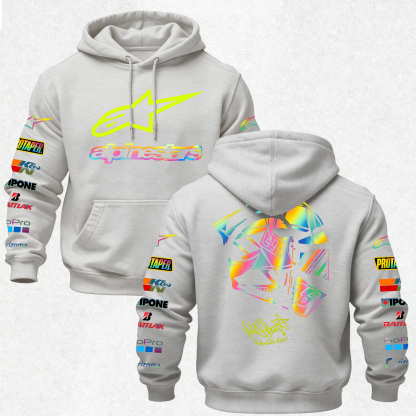 Alpinstars MotoGP Printed Fleece-lined Unisex Hoodie Image - 26
