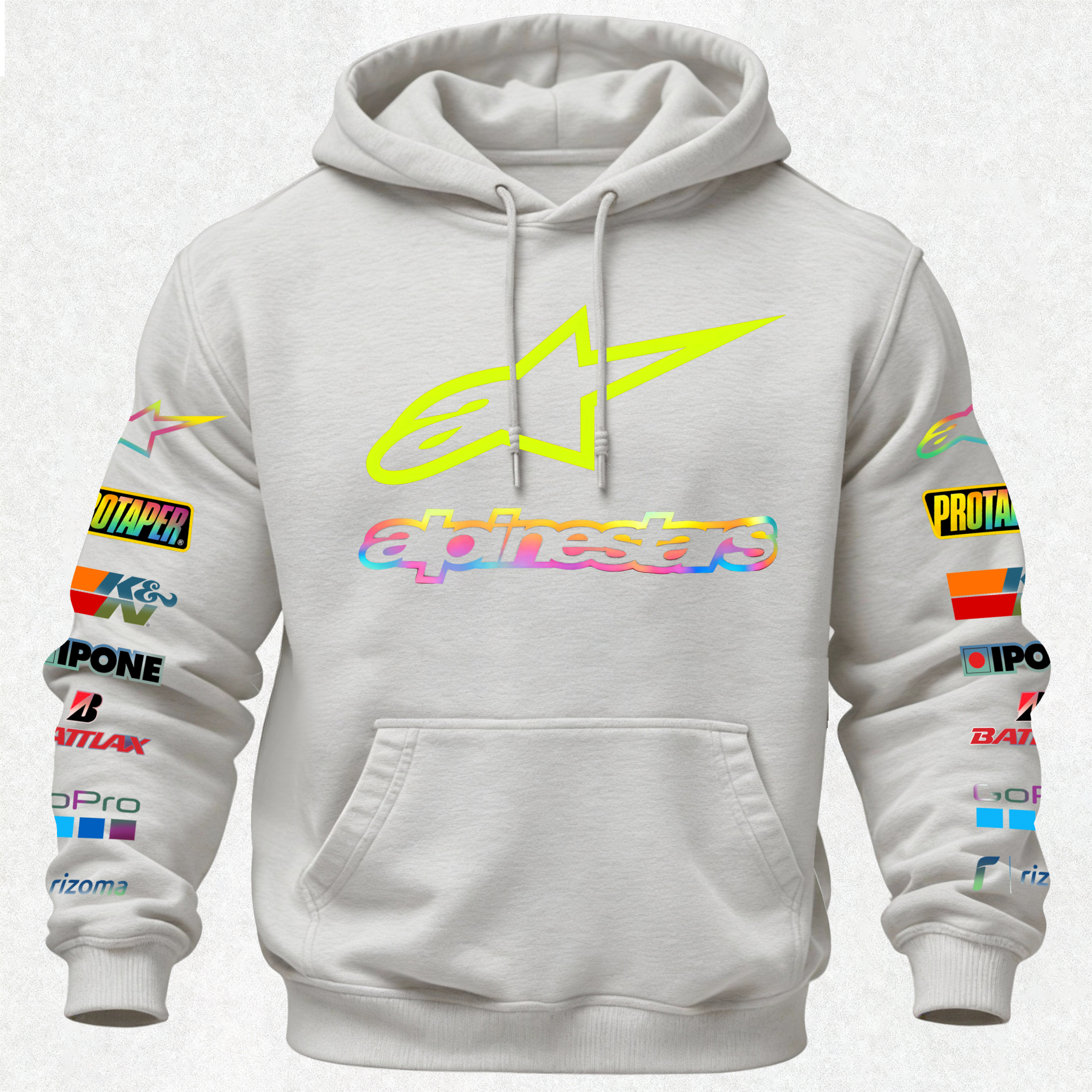 Alpinstars MotoGP Printed Fleece-lined Unisex Hoodie Image - 28