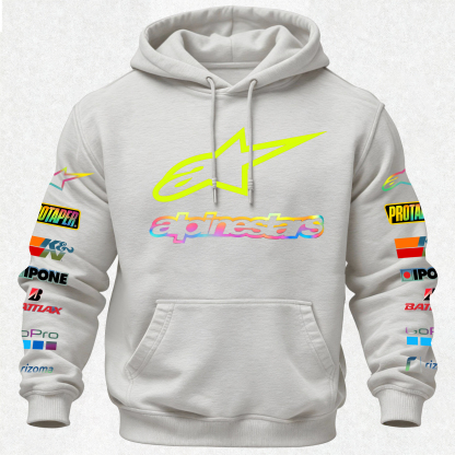 Alpinstars MotoGP Printed Fleece-lined Unisex Hoodie Image - 28