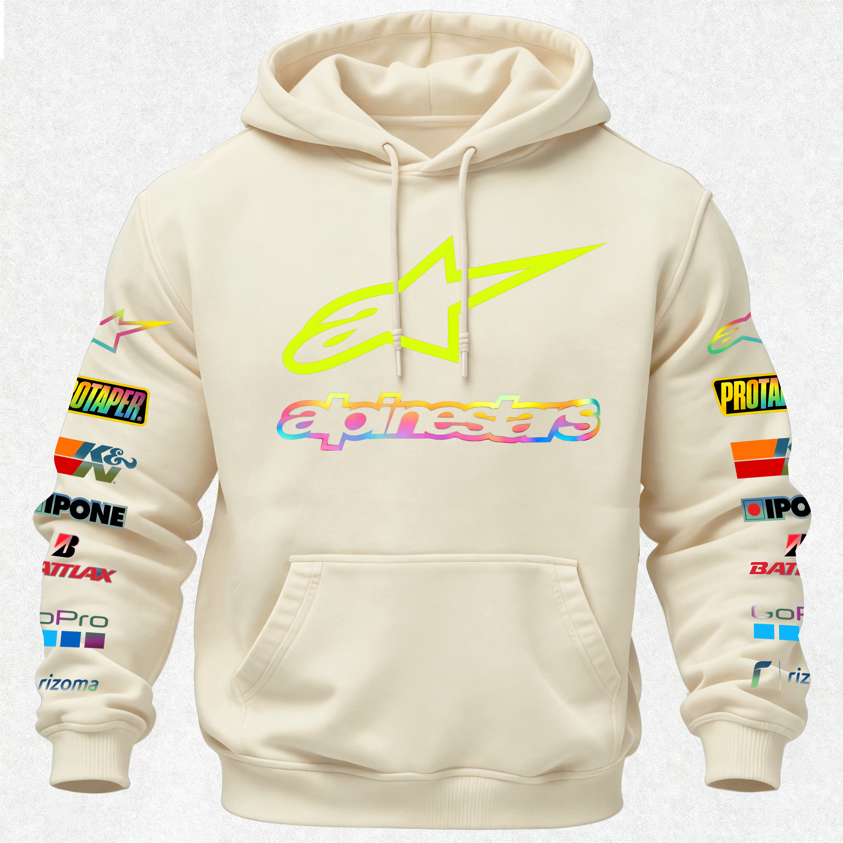 Alpinstars MotoGP Printed Fleece-lined Unisex Hoodie Image - 31