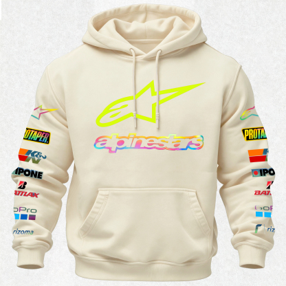 Alpinstars MotoGP Printed Fleece-lined Unisex Hoodie Image - 31