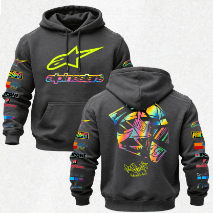 Alpinstars MotoGP Printed Fleece-lined Unisex Hoodie Image - 11