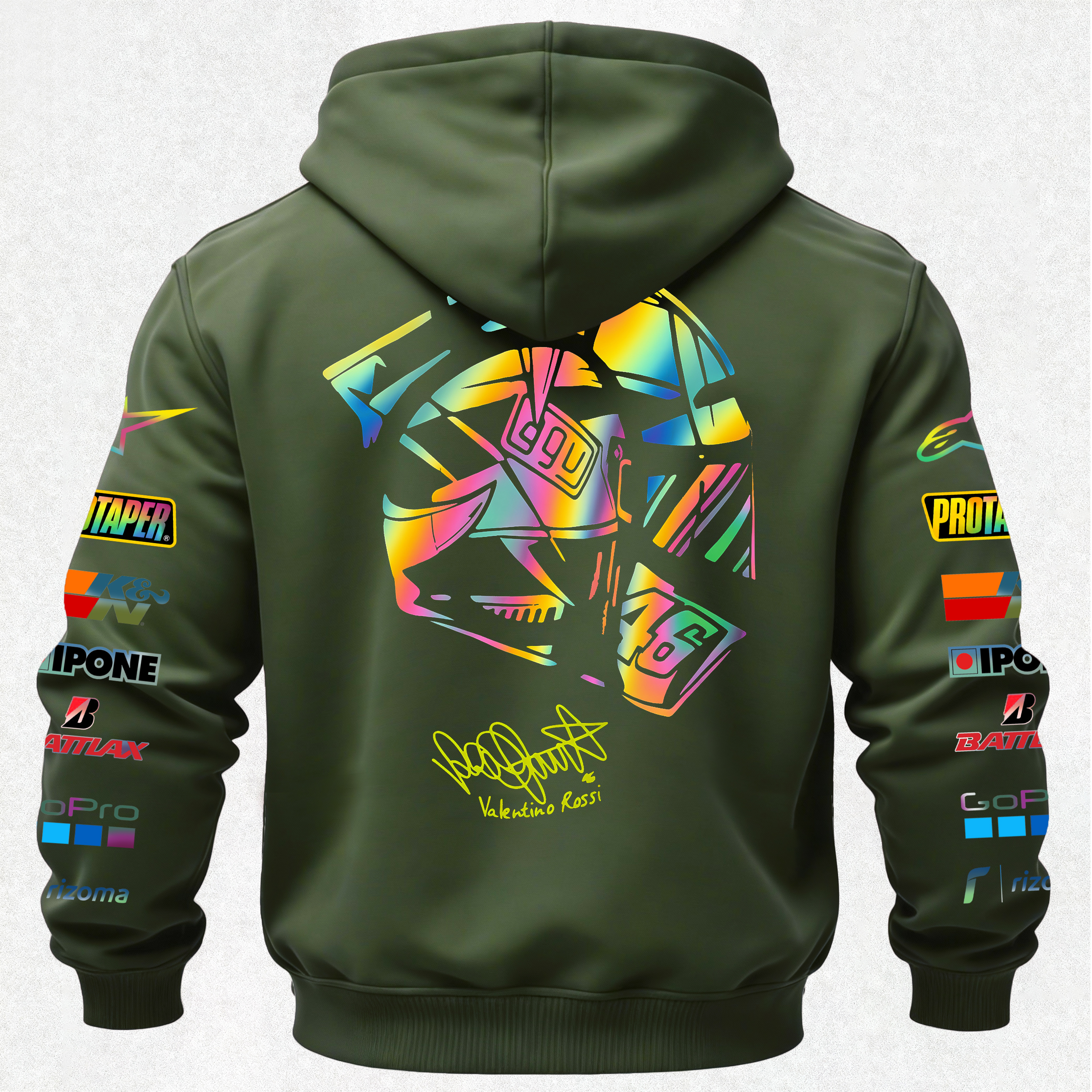 Alpinstars MotoGP Printed Fleece-lined Unisex Hoodie Image - 18