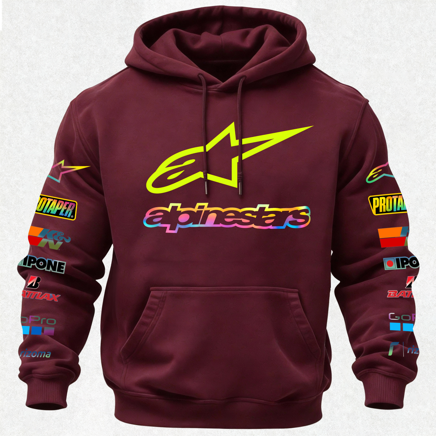 Alpinstars MotoGP Printed Fleece-lined Unisex Hoodie Image - 22