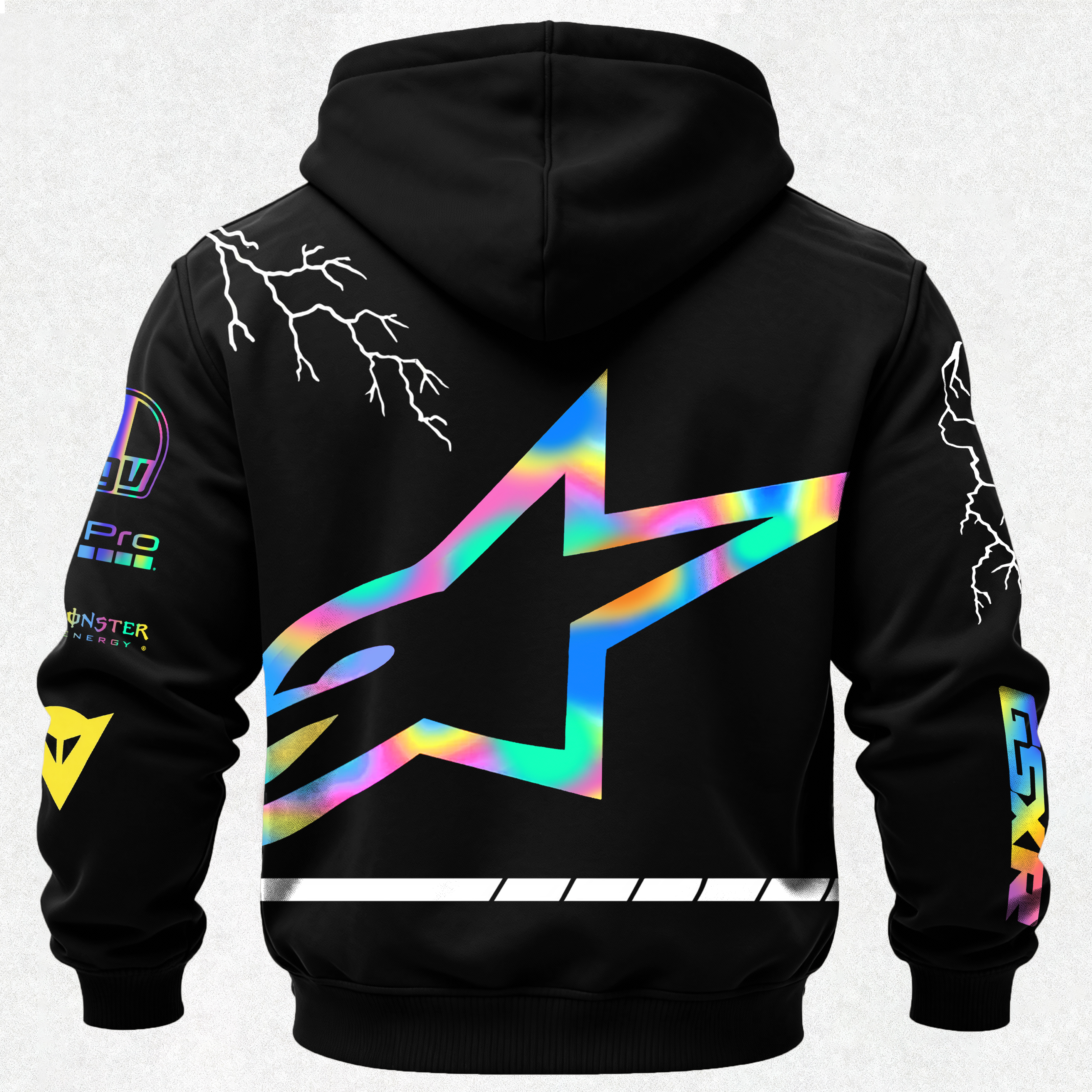 Suzuki GSX-R Alpinestars Printed Fleece-lined Unisex Pocketless Hoodie