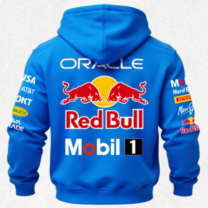 Oracle Red Bull Racing Printed Fleece-lined Unisex Hoodie Image - 9