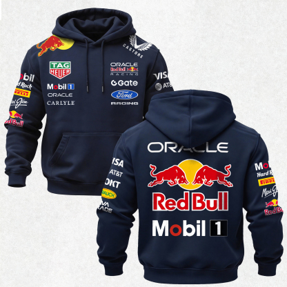 Oracle Red Bull Racing Printed Fleece-lined Unisex Hoodie Image - 1