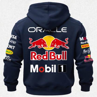Oracle Red Bull Racing Printed Fleece-lined Unisex Hoodie Image - 3