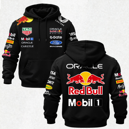 Oracle Red Bull Racing Printed Fleece-lined Unisex Hoodie Image - 4