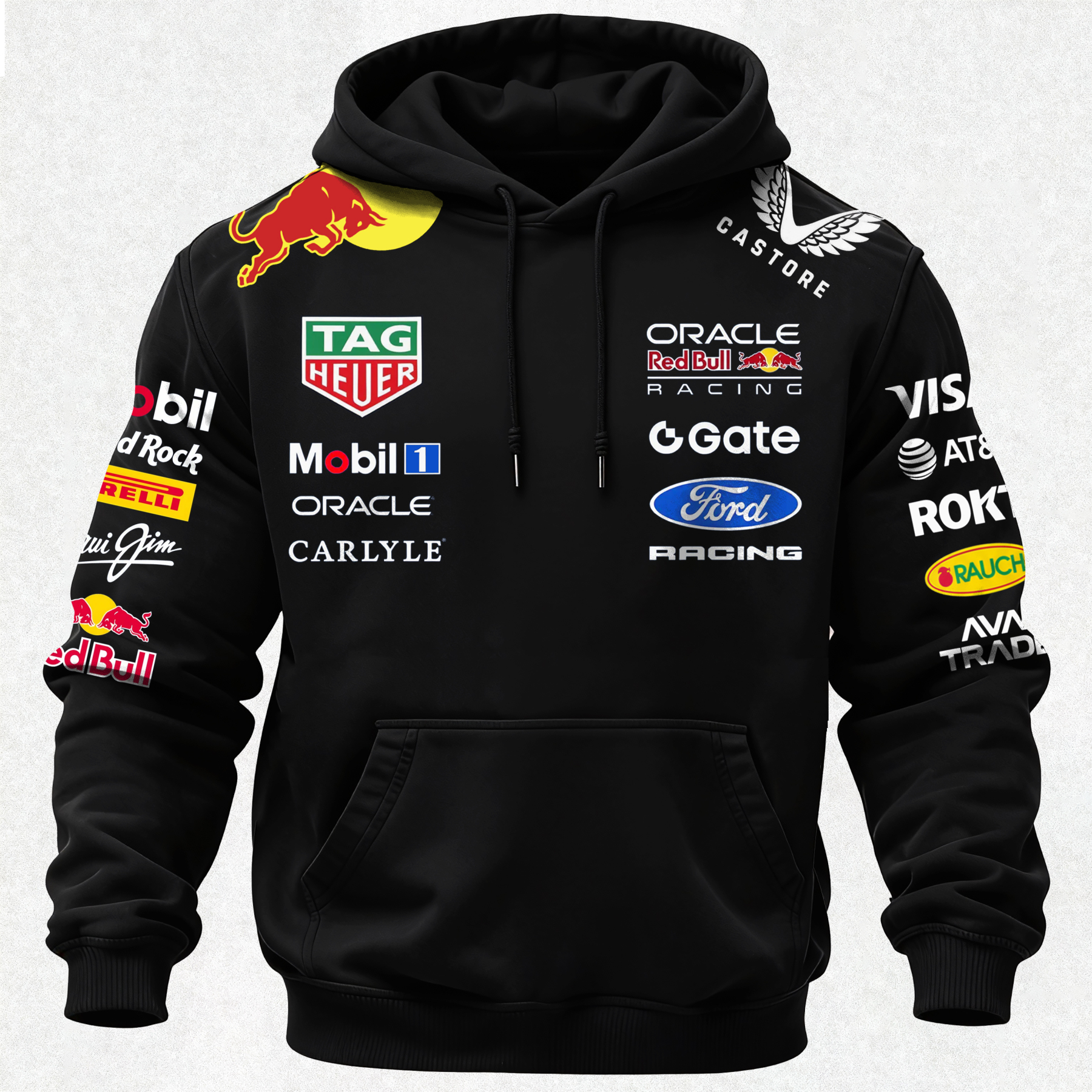 Oracle Red Bull Racing Printed Fleece-lined Unisex Hoodie Image - 5