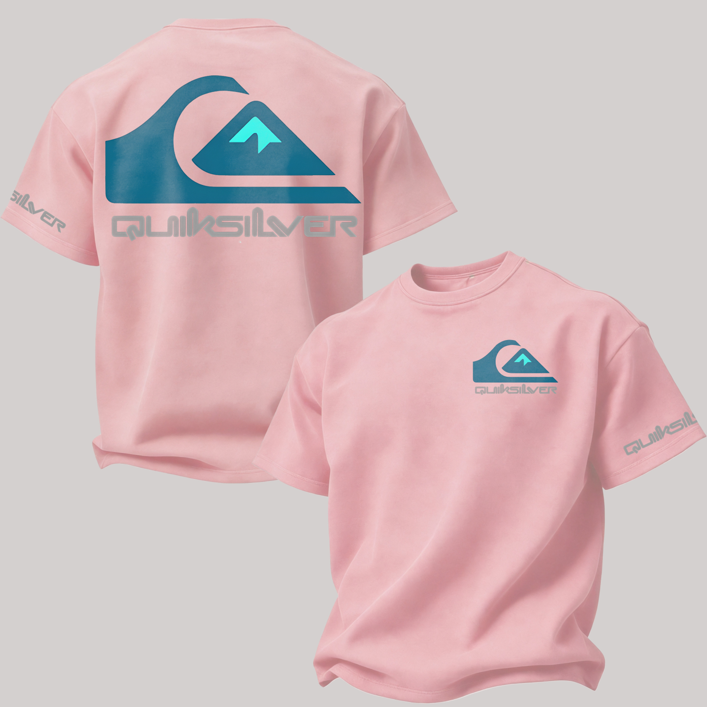 Quiksilver Surf Printed Oversized Unisex T-shirt