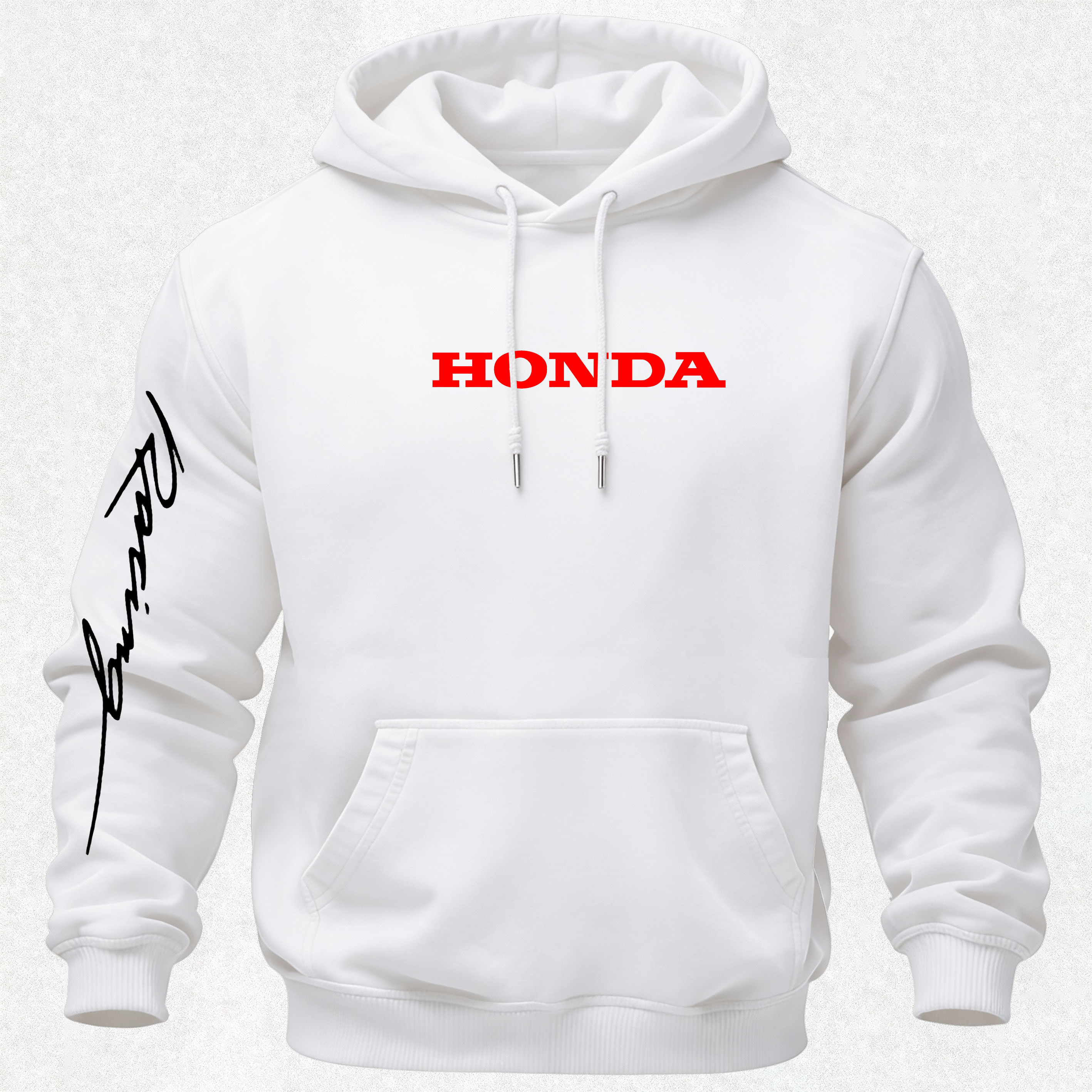 Honda Racing Printed Fleece-lined Unisex Hoodie Image - 8