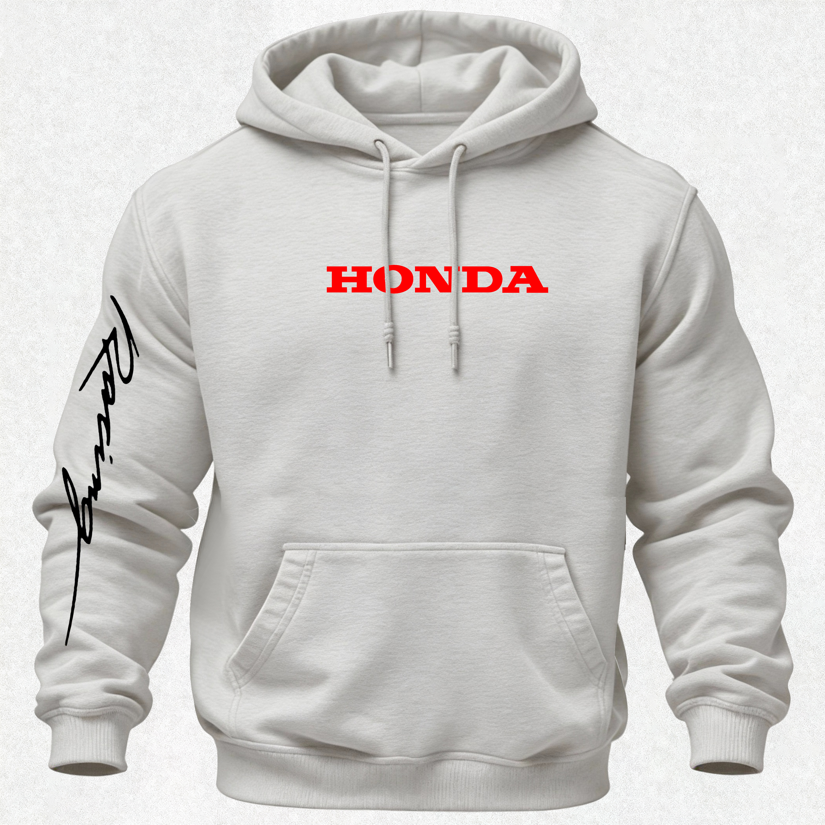 Honda Racing Printed Fleece-lined Unisex Hoodie Image - 20