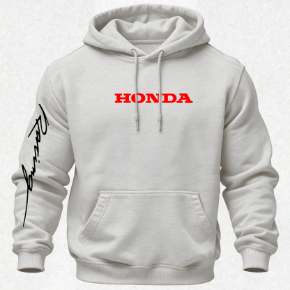Honda Racing Printed Fleece-lined Unisex Hoodie Image - 20