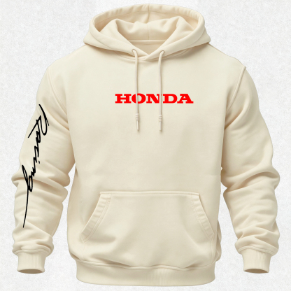 Honda Racing Printed Fleece-lined Unisex Hoodie Image - 23