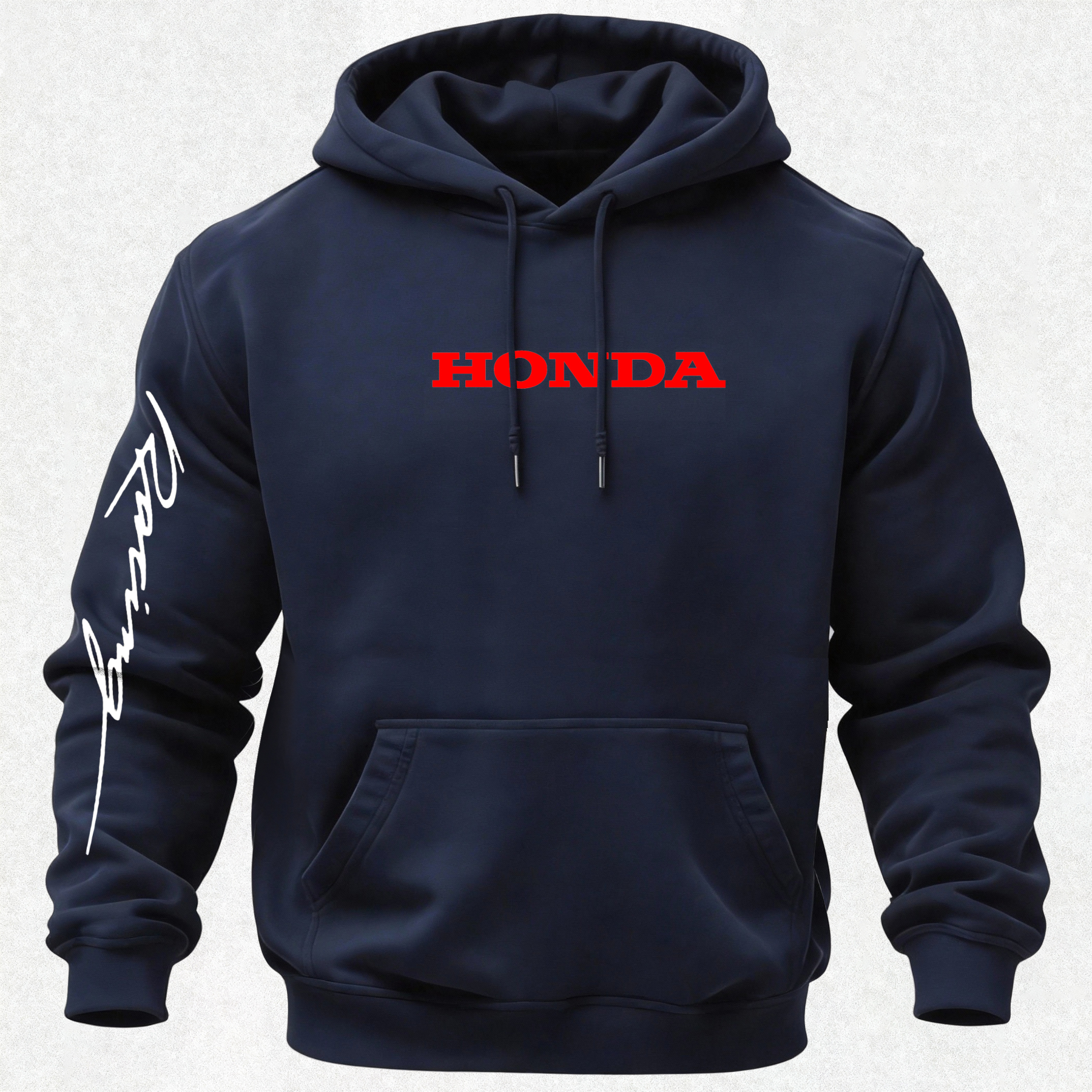 Honda Racing Printed Fleece-lined Unisex Hoodie Image - 14