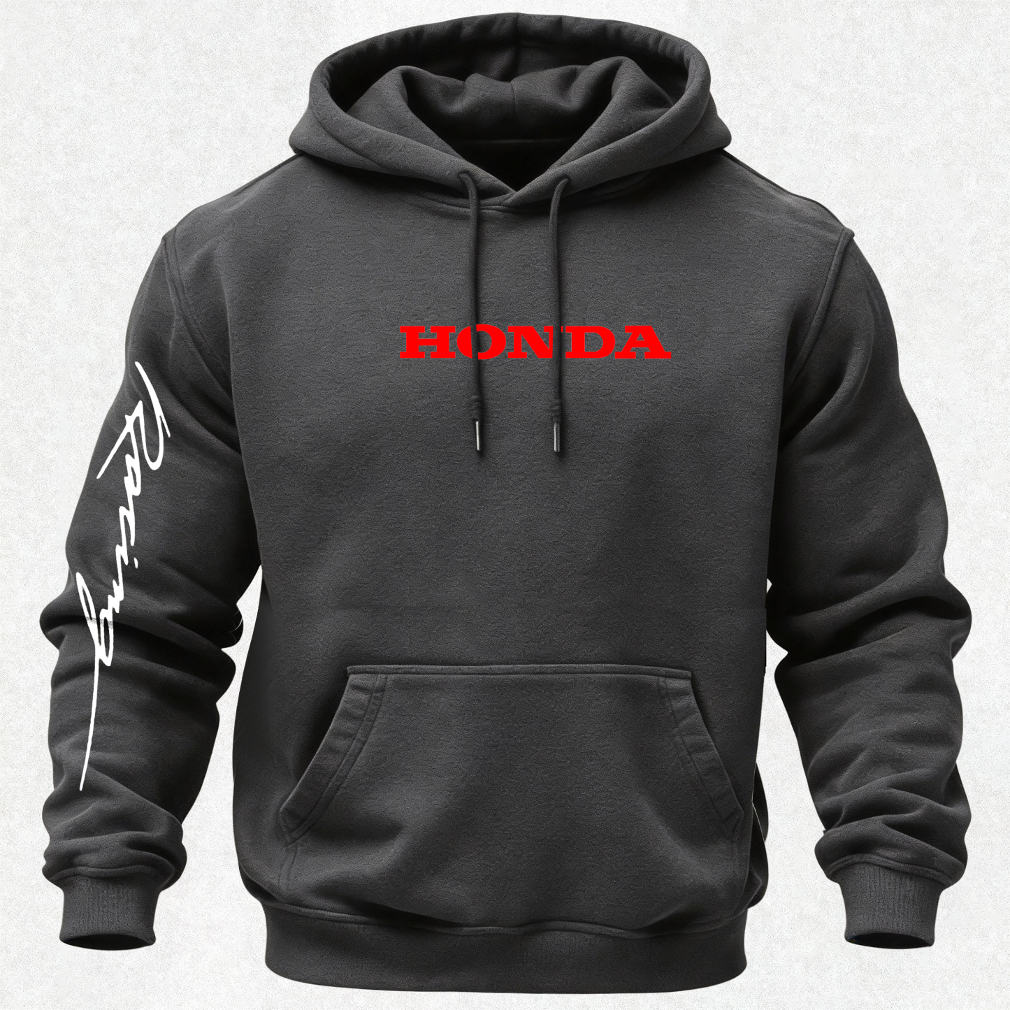 Honda Racing Printed Fleece-lined Unisex Hoodie Image - 11