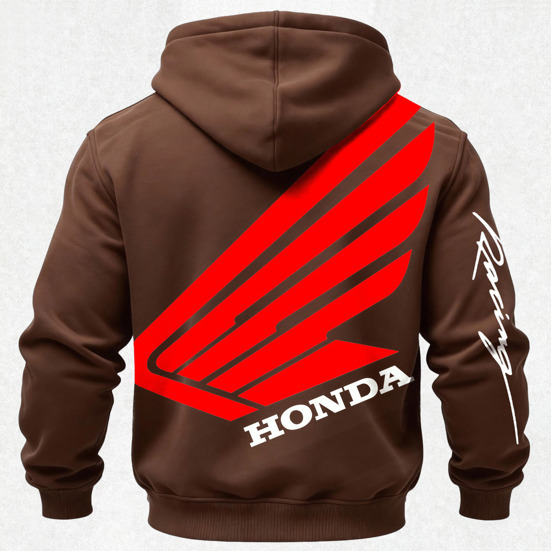 Honda Racing Printed Fleece-lined Unisex Hoodie Image - 27