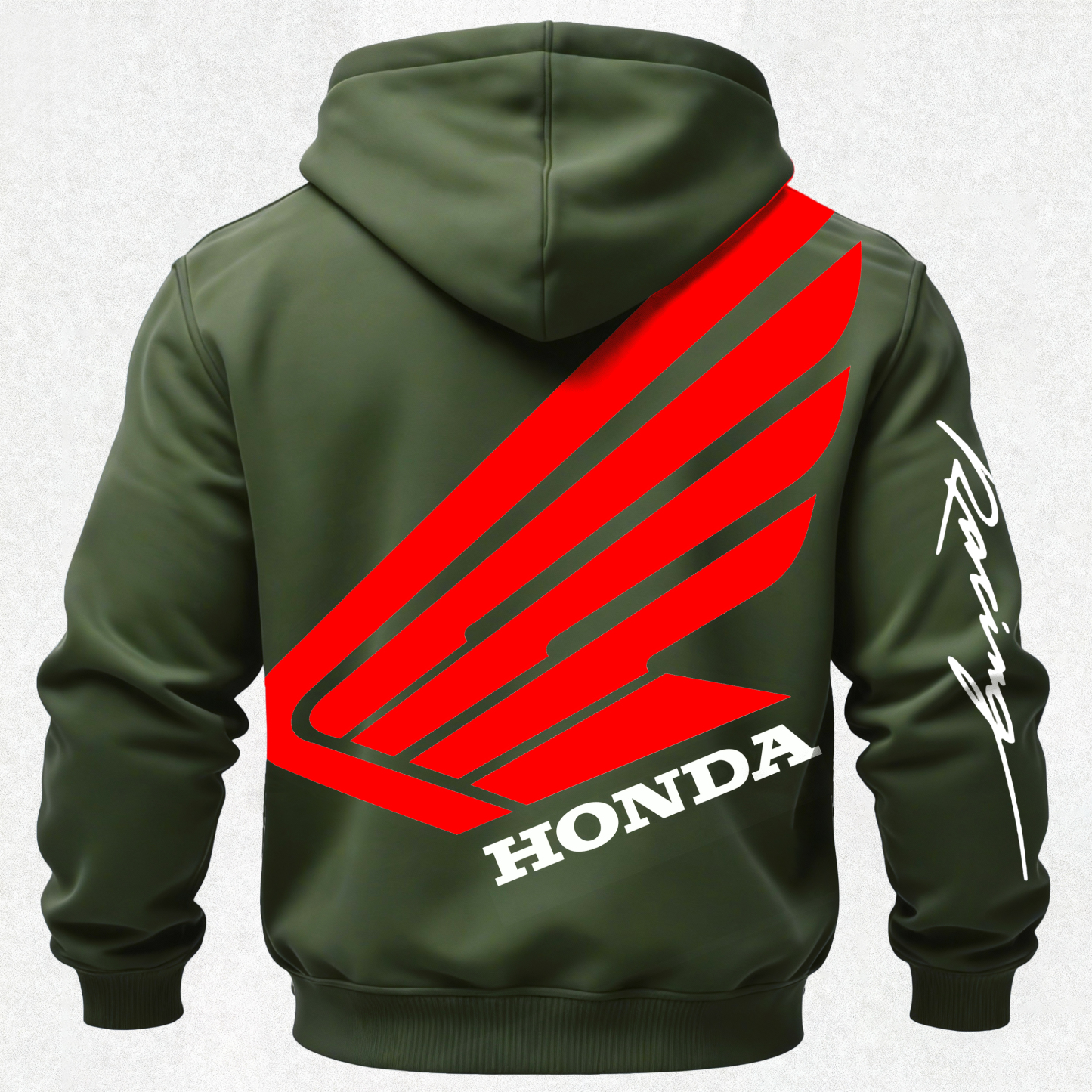 Honda Racing Printed Fleece-lined Unisex Hoodie Image - 30