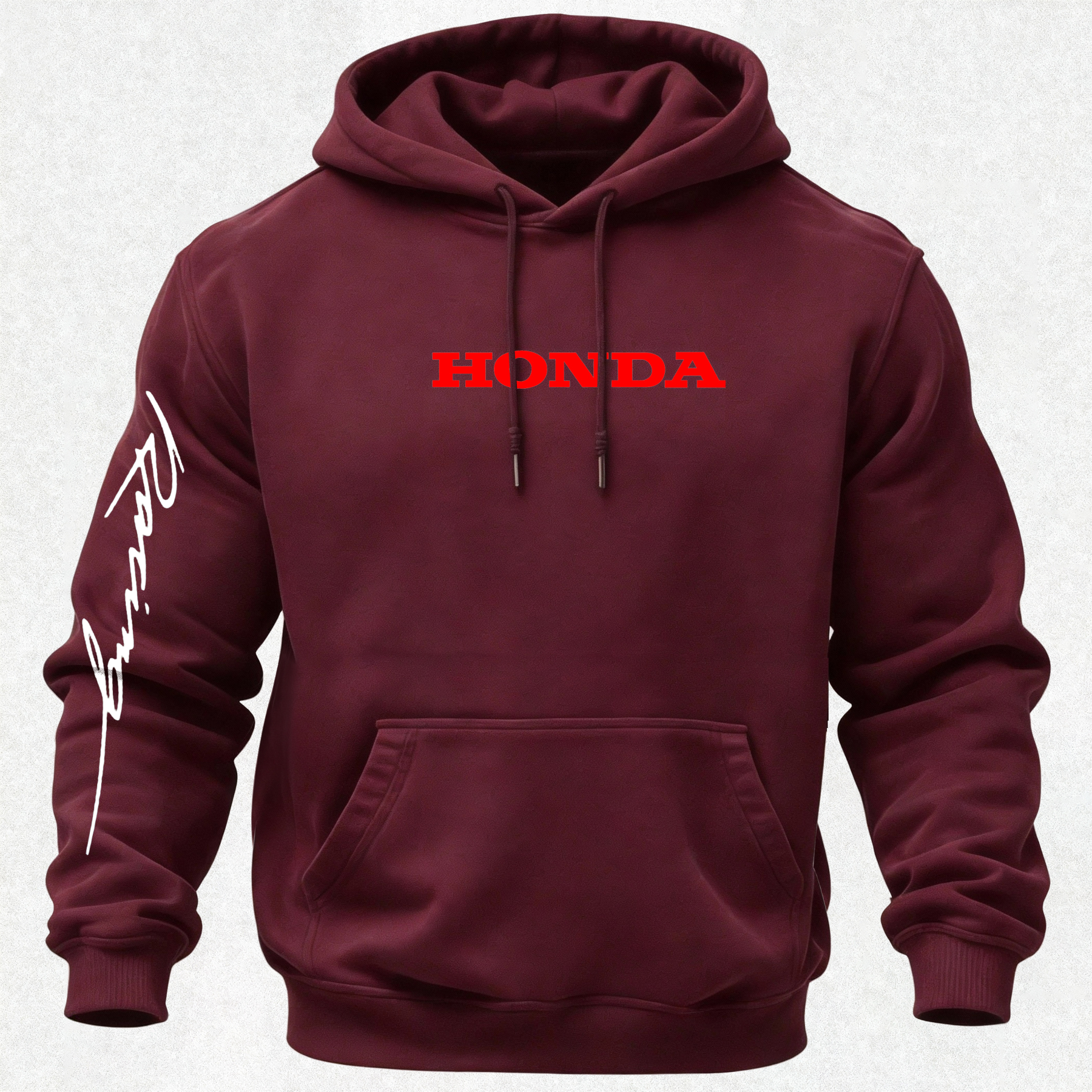 Honda Racing Printed Fleece-lined Unisex Hoodie Image - 32