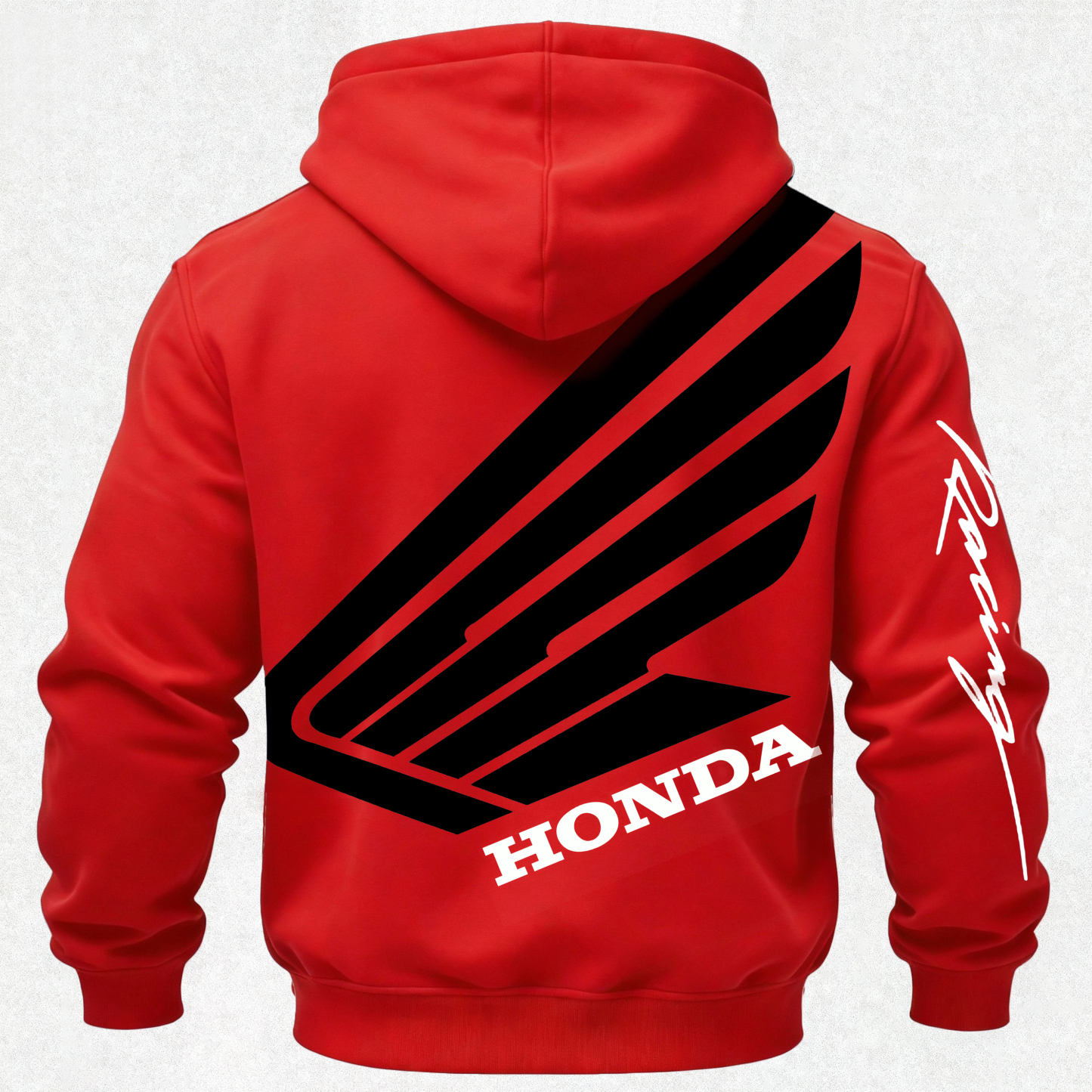 Honda Racing Printed Fleece-lined Unisex Hoodie Image - 6