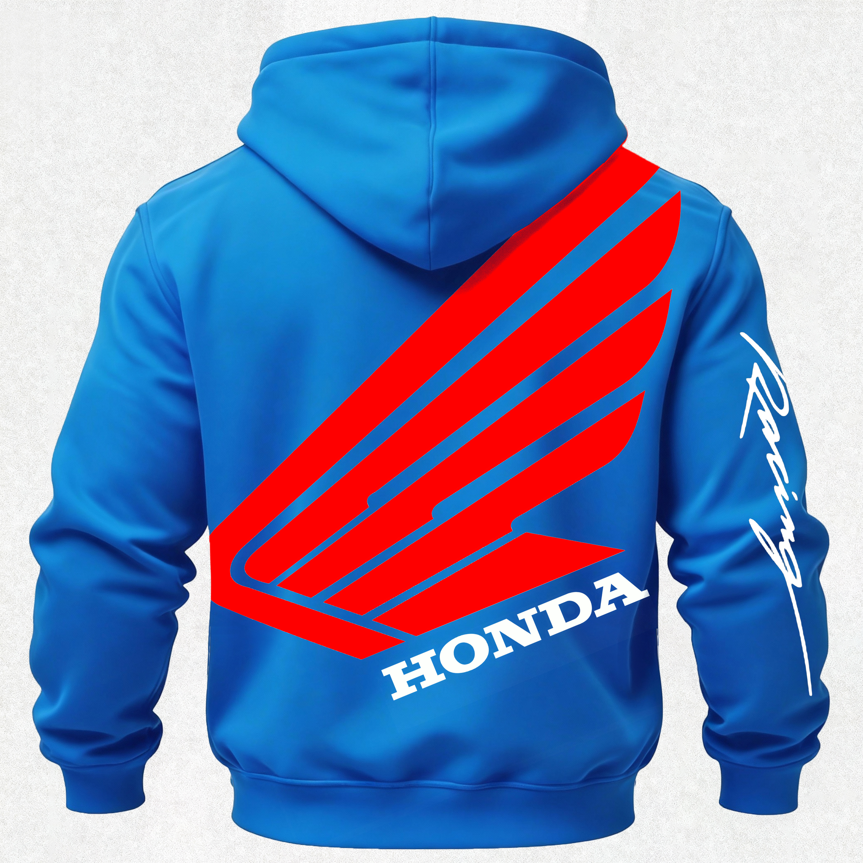 Honda Racing Printed Fleece-lined Unisex Hoodie Image - 18