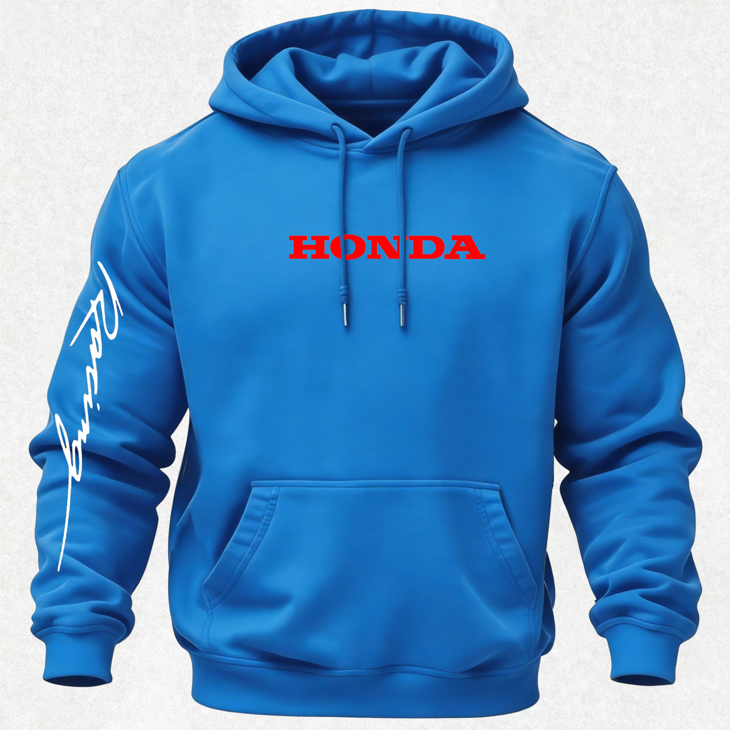 Honda Racing Printed Fleece-lined Unisex Hoodie Image - 17