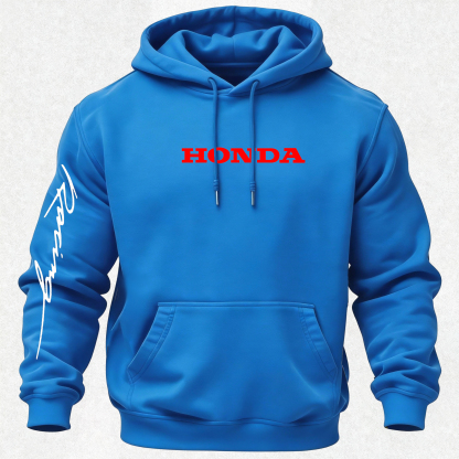 Honda Racing Printed Fleece-lined Unisex Hoodie Image - 17
