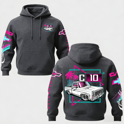 Chevrolet C10 Printed Fleece-lined Unisex Hoodie Image - 10