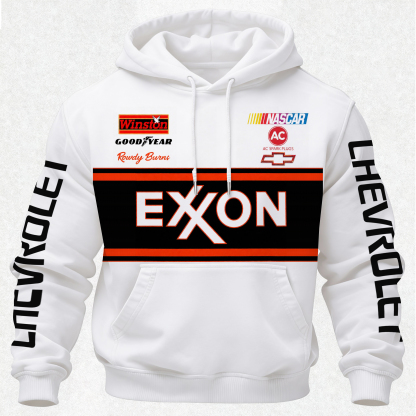 Days of thunder Rowdy Burns 51 Exxon Chevrolet Printed Fleece-lined Unisex Hoodie Image - 2