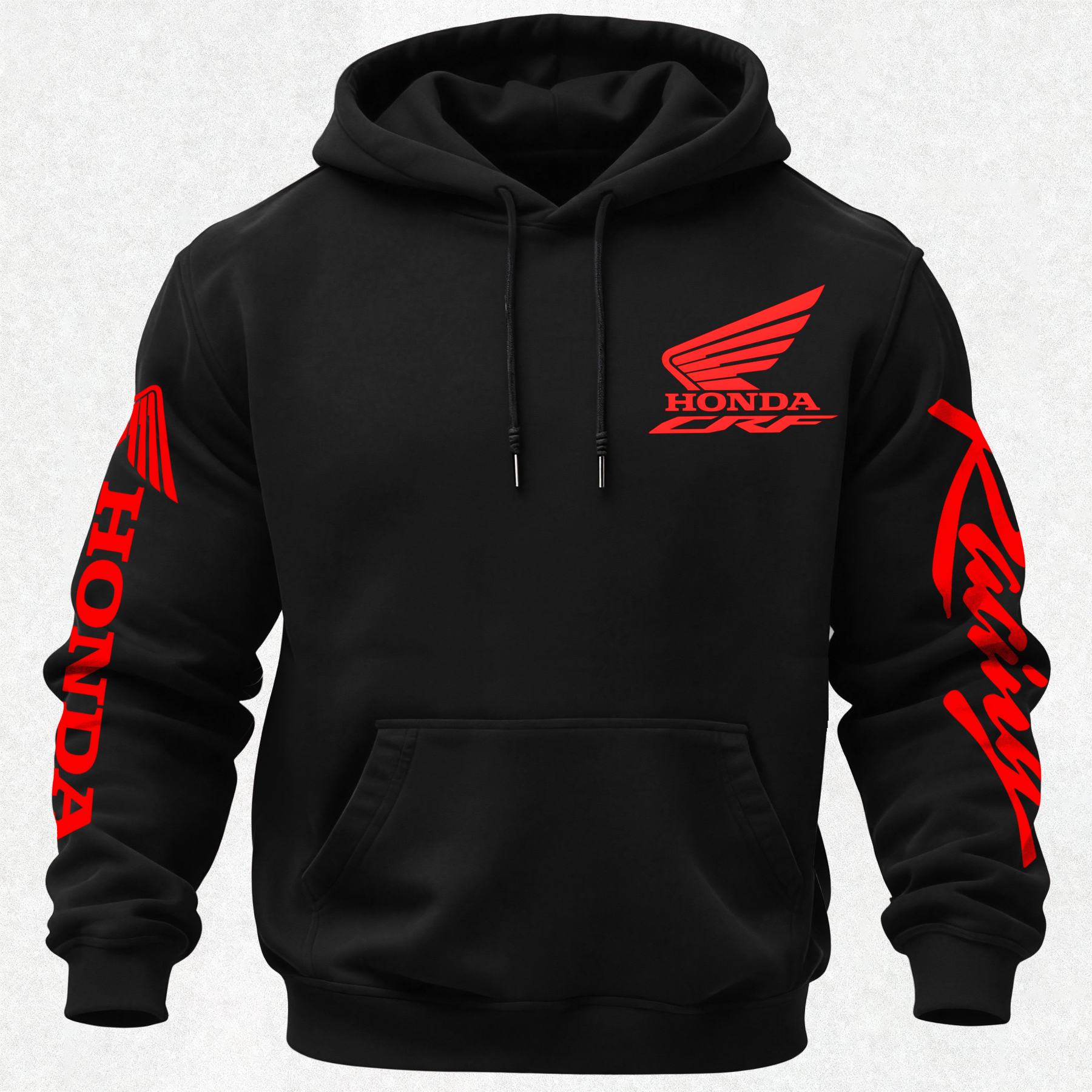 Honda CRF 450R Printed Fleece-lined Unisex Hoodie Image - 2