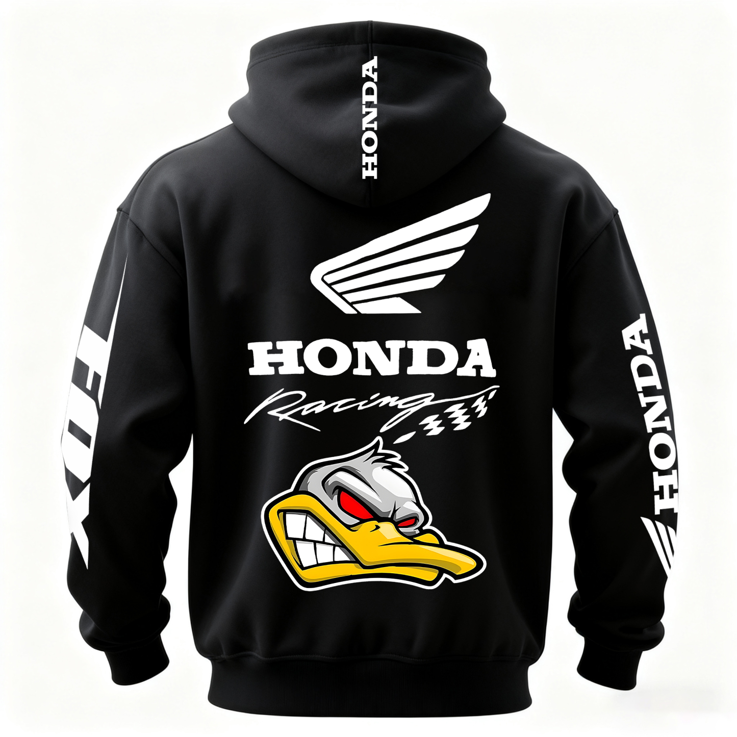 Honda Racing Printed Fleece-lined Unisex Hoodie Image - 3