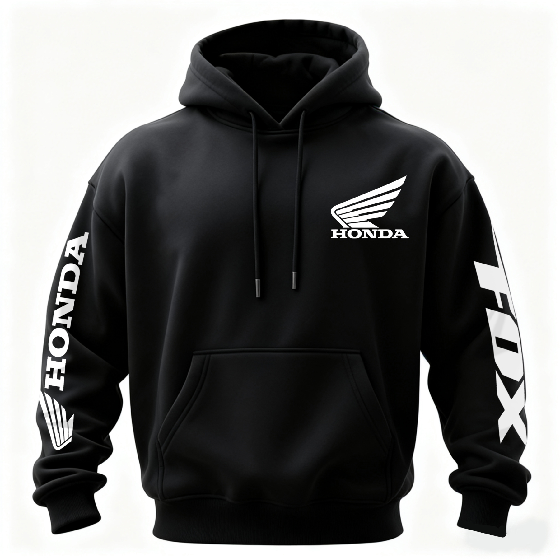 Honda Racing Printed Fleece-lined Unisex Hoodie Image - 4