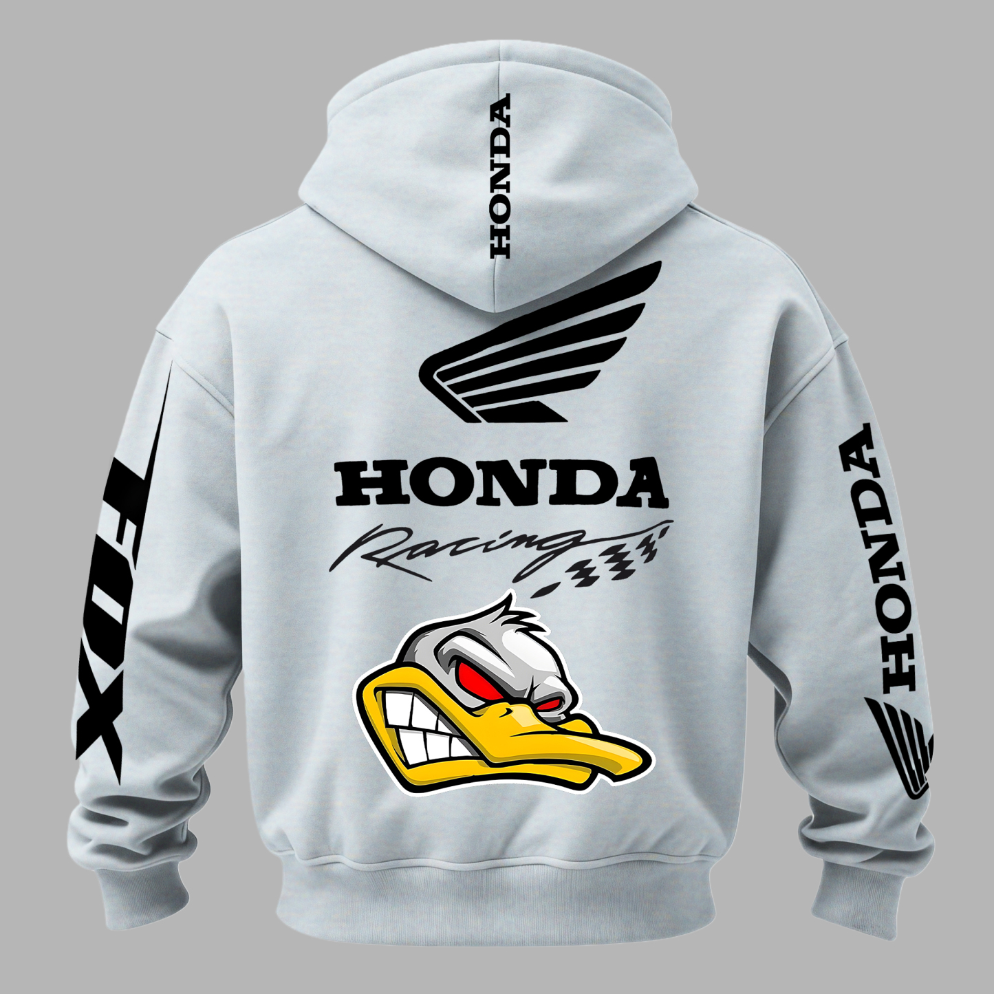 Honda Racing Printed Fleece-lined Unisex Hoodie Image - 5