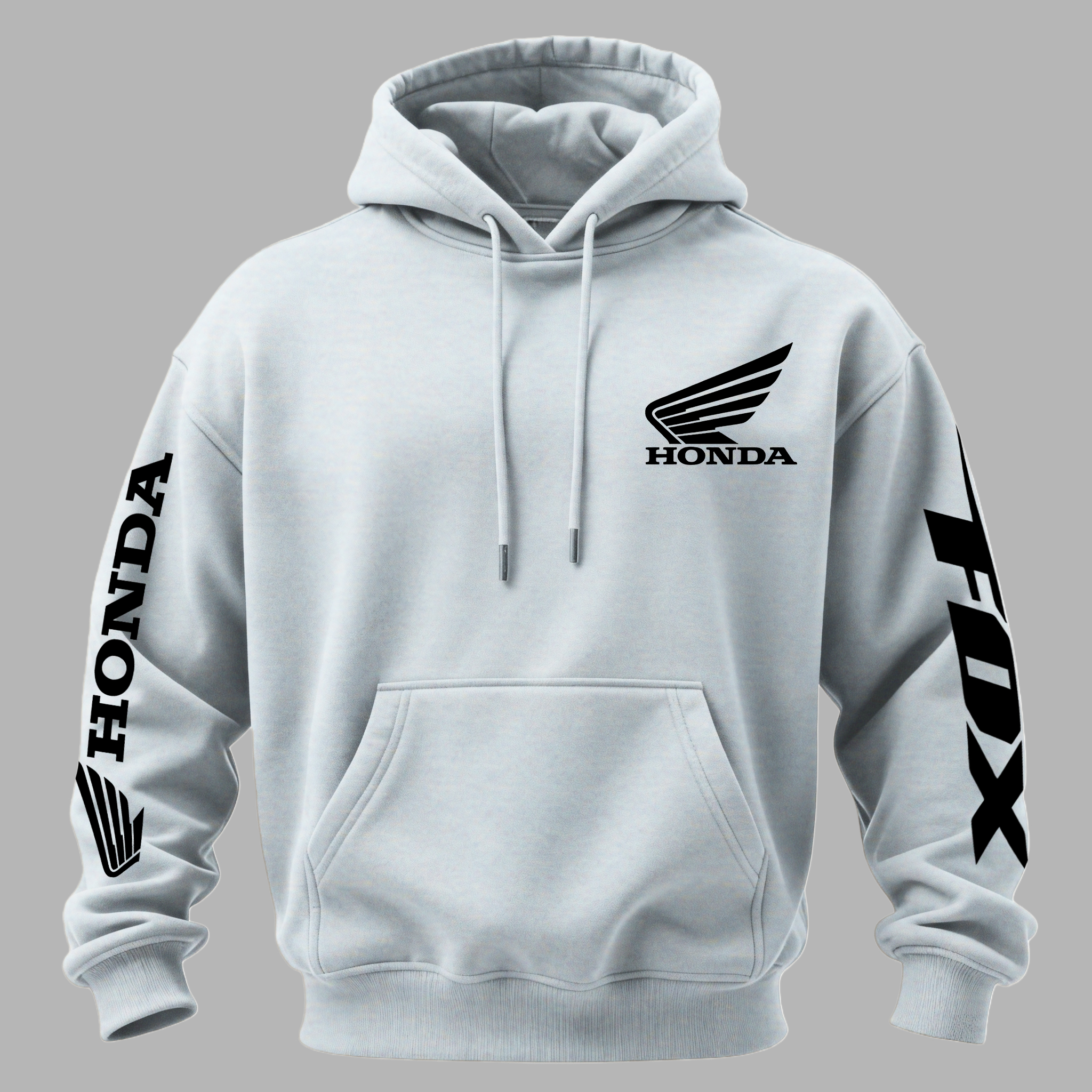 Honda Racing Printed Fleece-lined Unisex Hoodie Image - 6