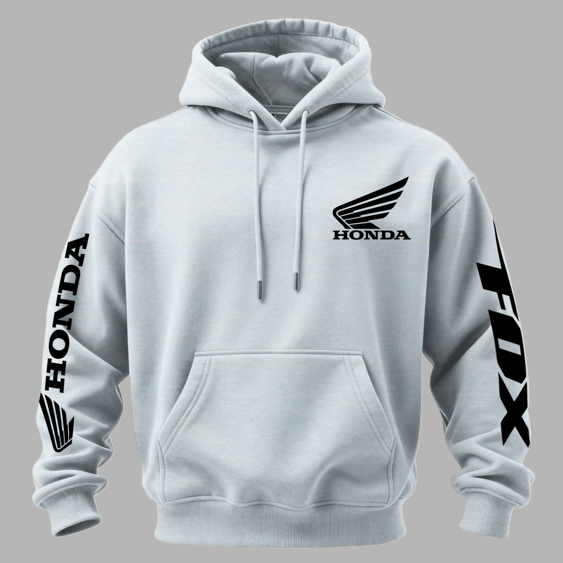 Honda Racing Printed Fleece-lined Unisex Hoodie Image - 6