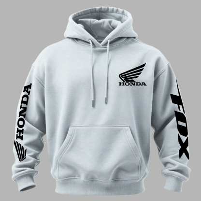 Honda Racing Printed Fleece-lined Unisex Hoodie Image - 6