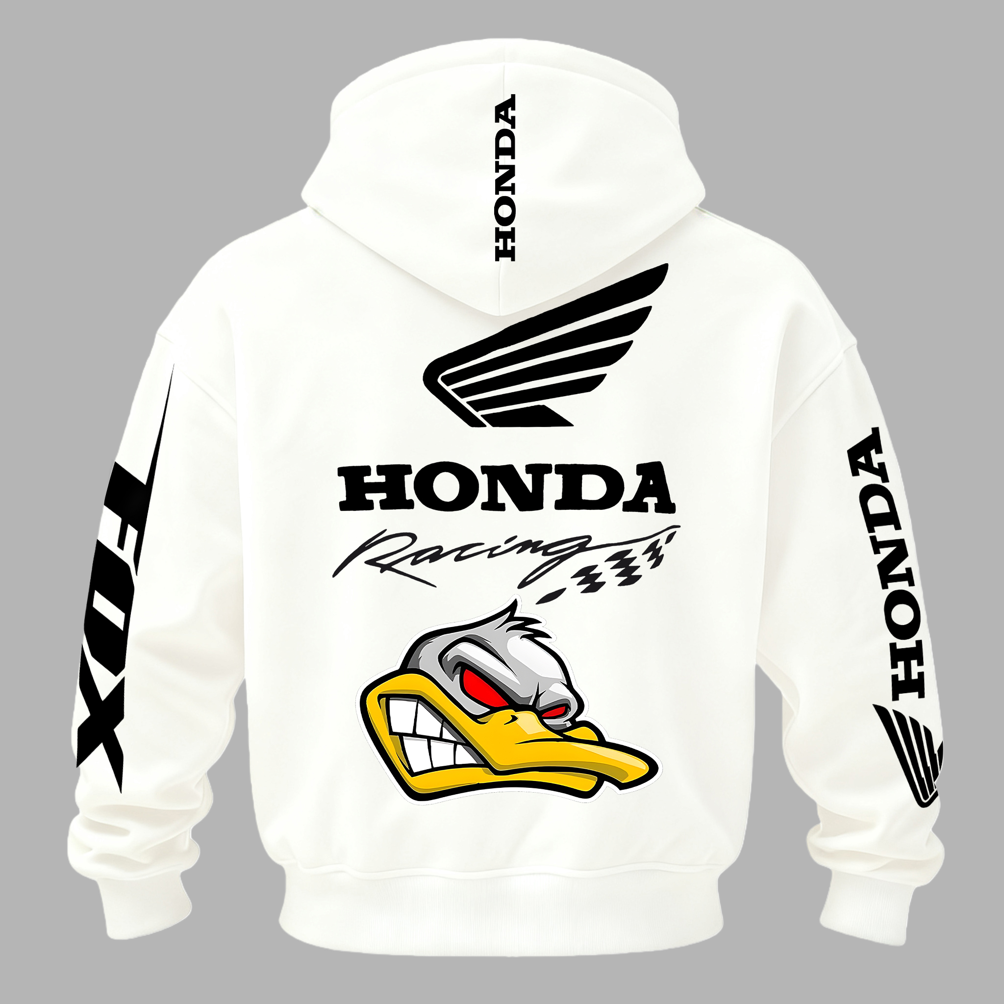 Honda Racing Printed Fleece-lined Unisex Hoodie Image - 7