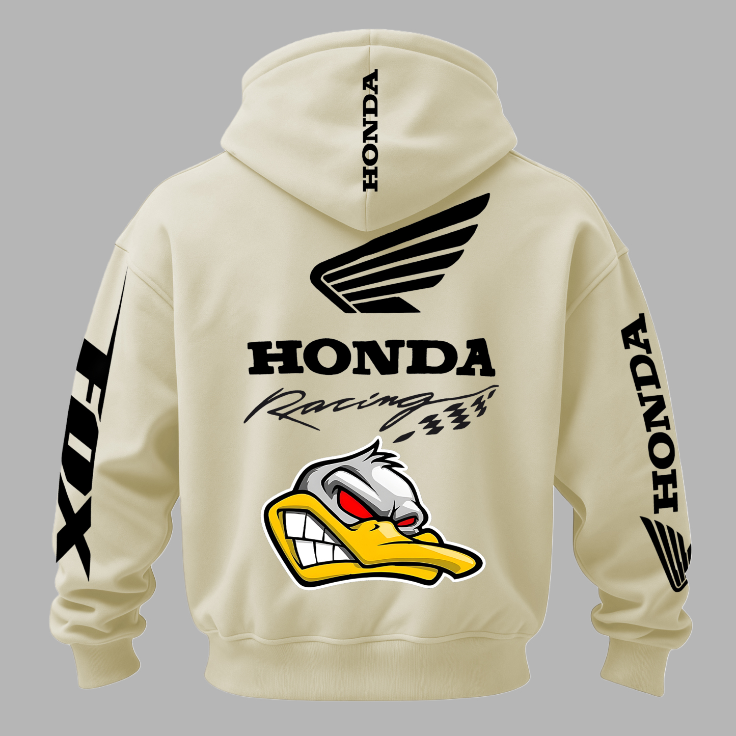Honda Racing Printed Fleece-lined Unisex Hoodie Image - 10