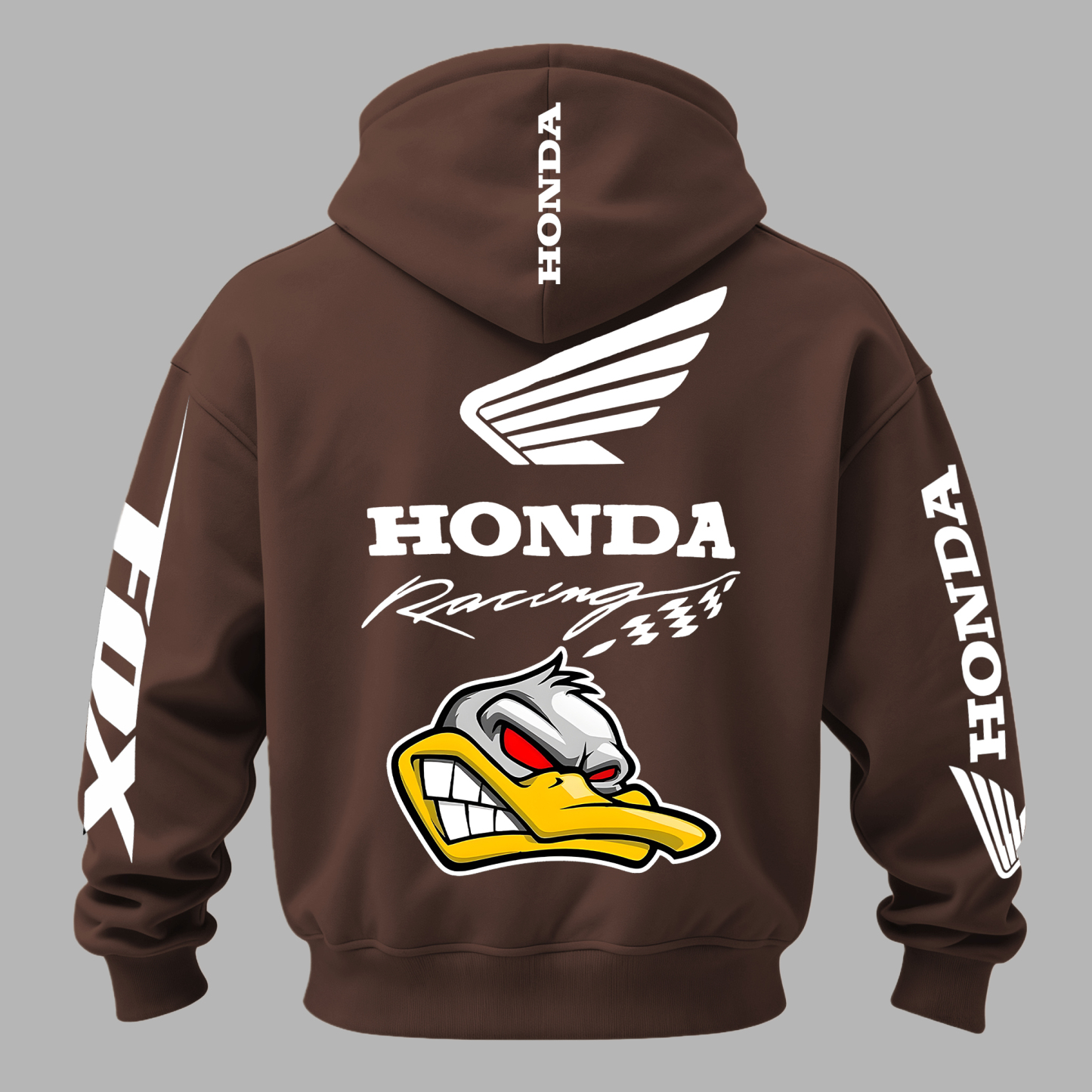 Honda Racing Printed Fleece-lined Unisex Hoodie Image - 13