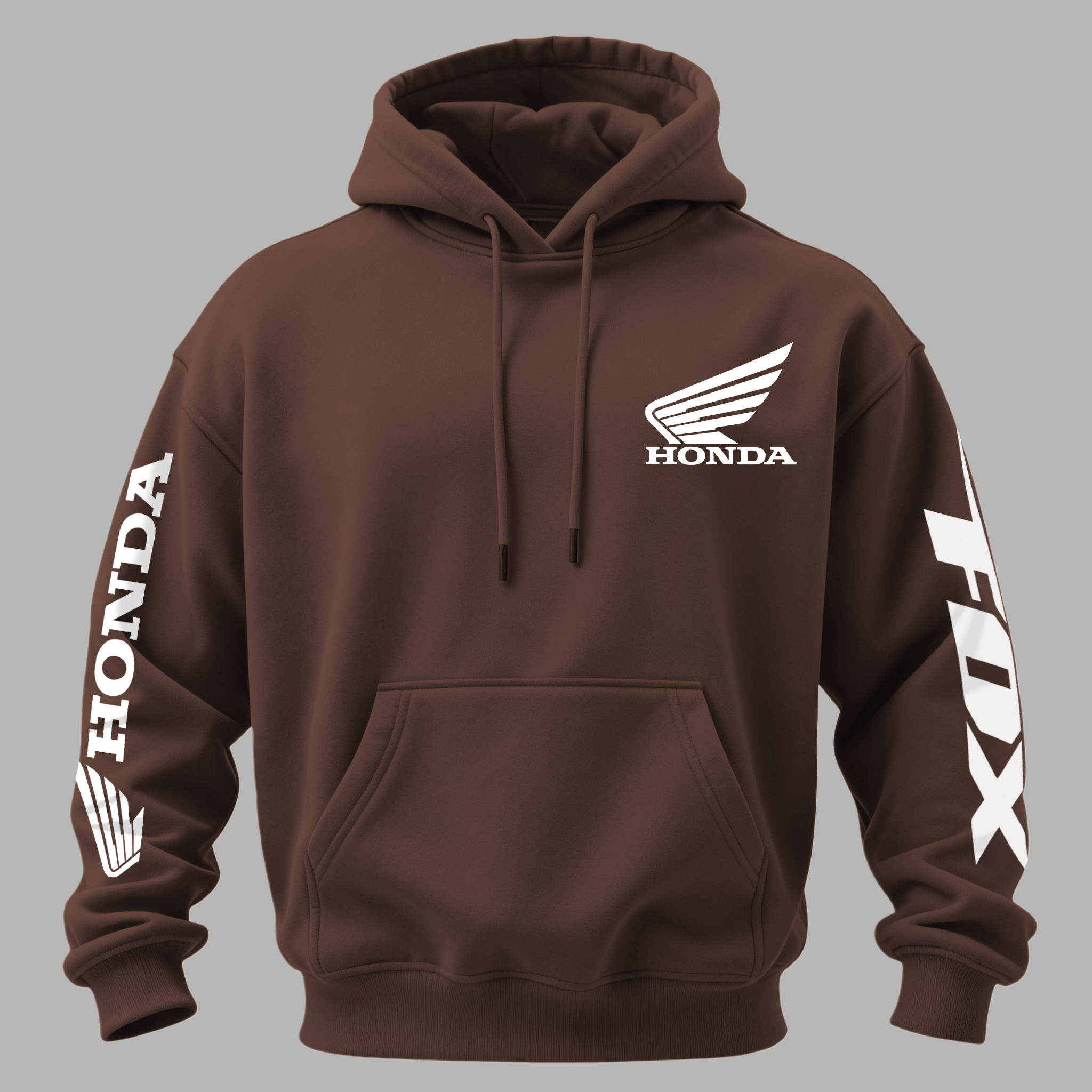 Honda Racing Printed Fleece-lined Unisex Hoodie Image - 14