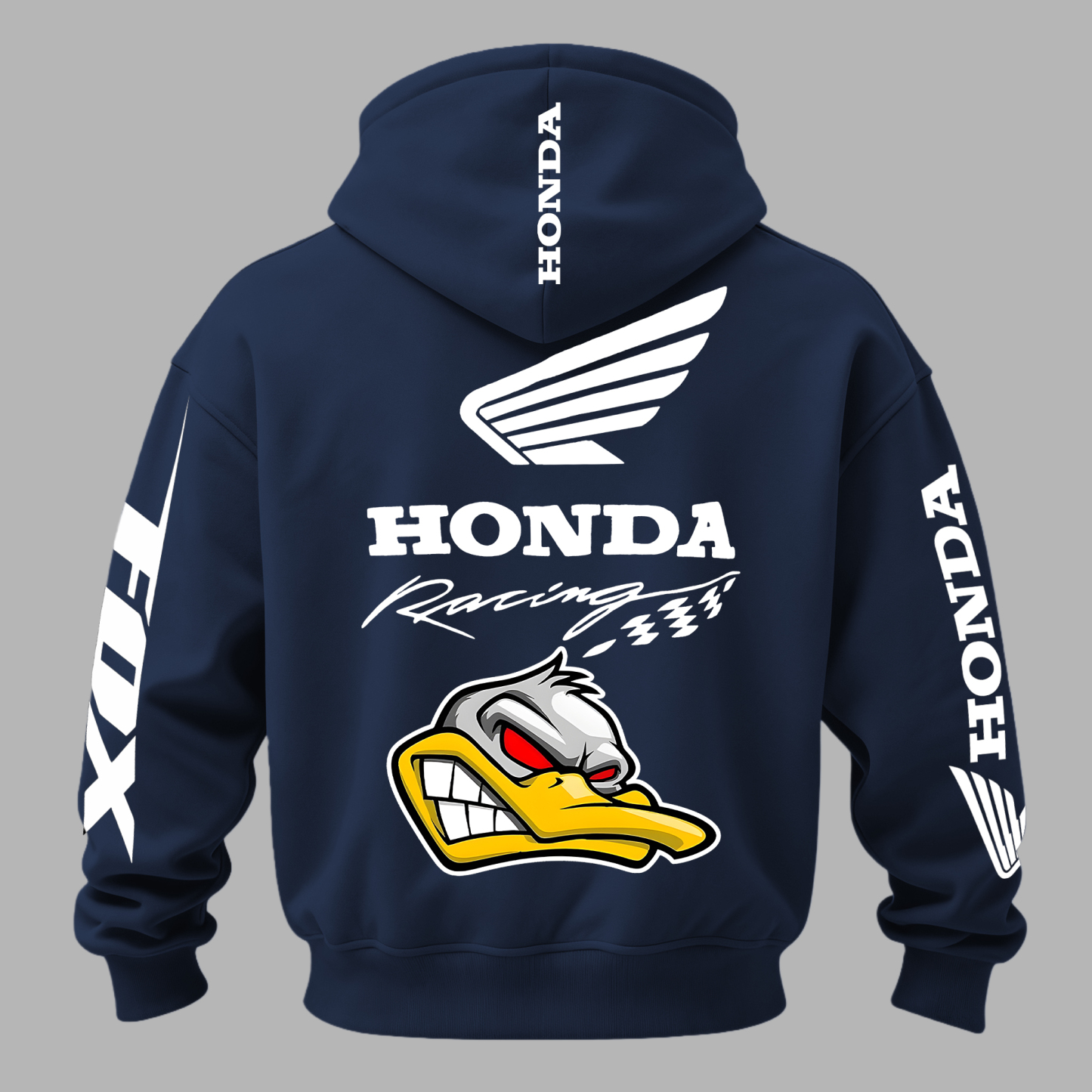 Honda Racing Printed Fleece-lined Unisex Hoodie Image - 15