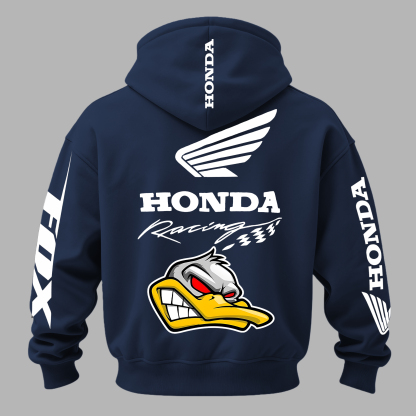 Honda Racing Printed Fleece-lined Unisex Hoodie Image - 15
