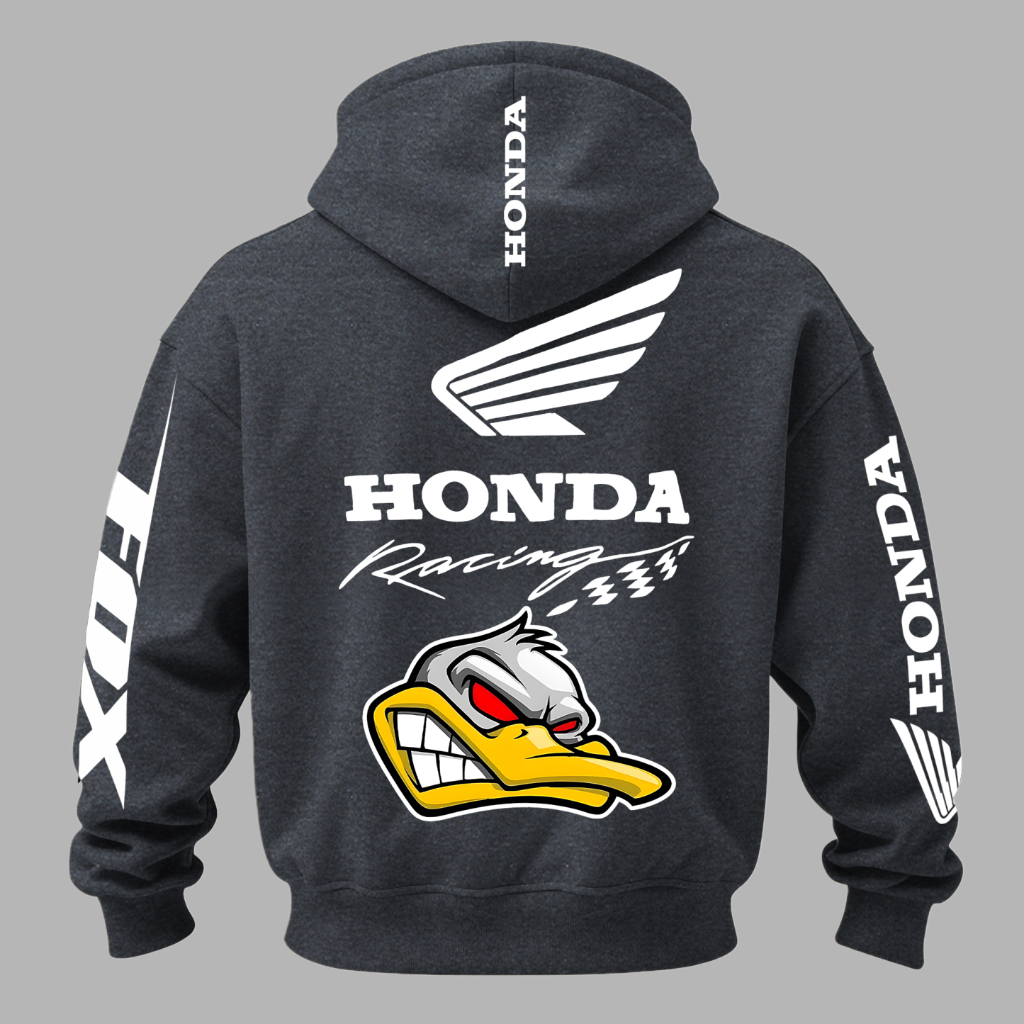 Honda Racing Printed Fleece-lined Unisex Hoodie Image - 18