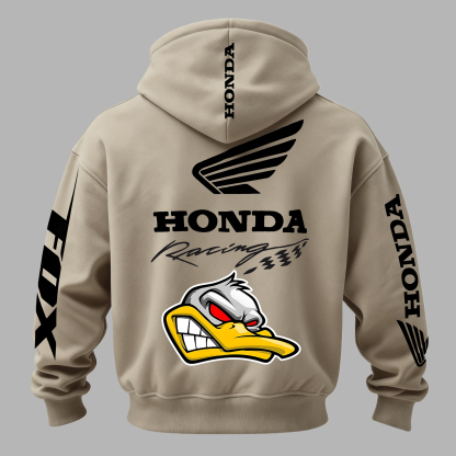 Honda Racing Printed Fleece-lined Unisex Hoodie Image - 19