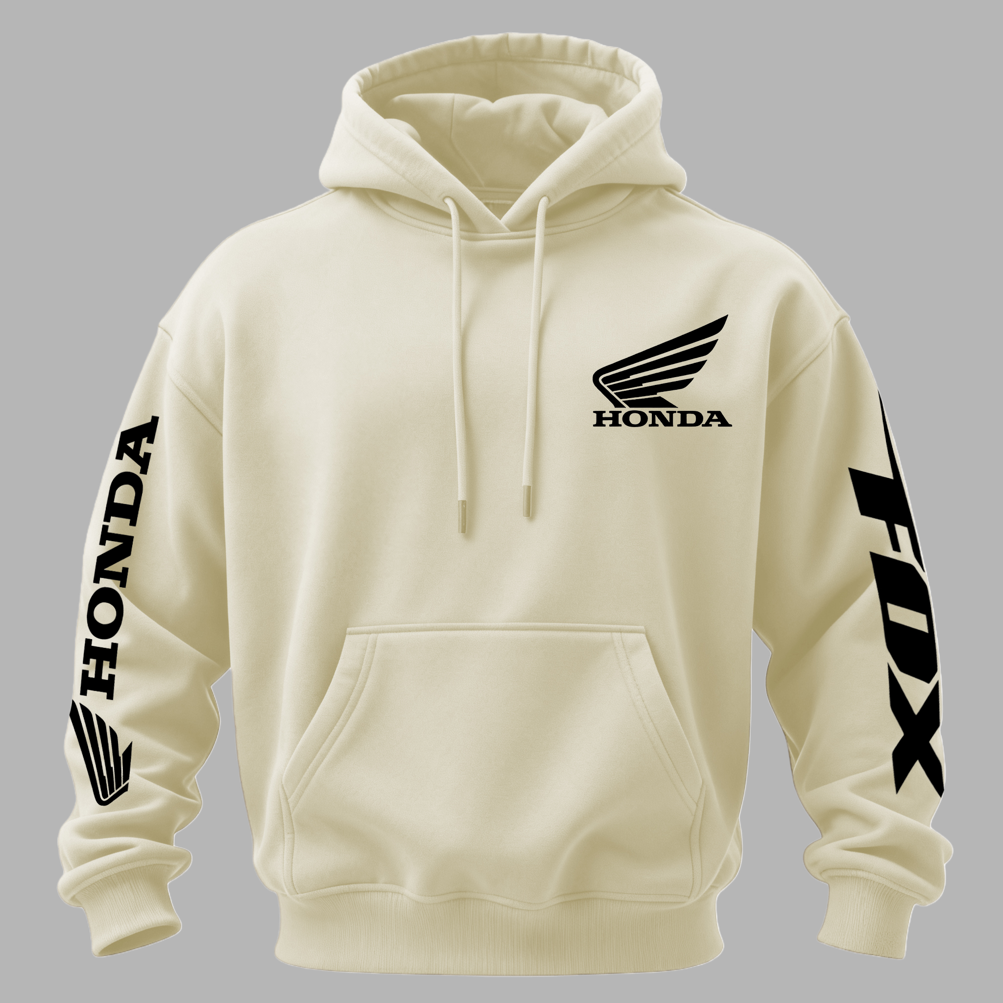 Honda Racing Printed Fleece-lined Unisex Hoodie Image - 9