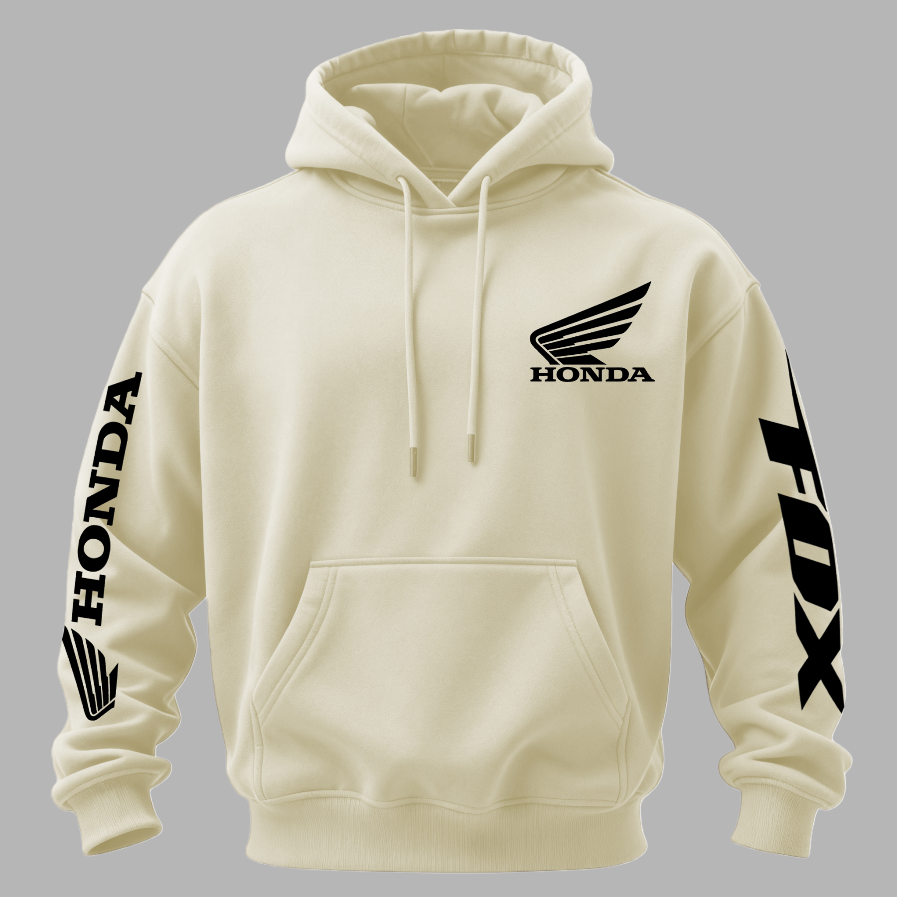 Honda Racing Printed Fleece-lined Unisex Hoodie Image - 9